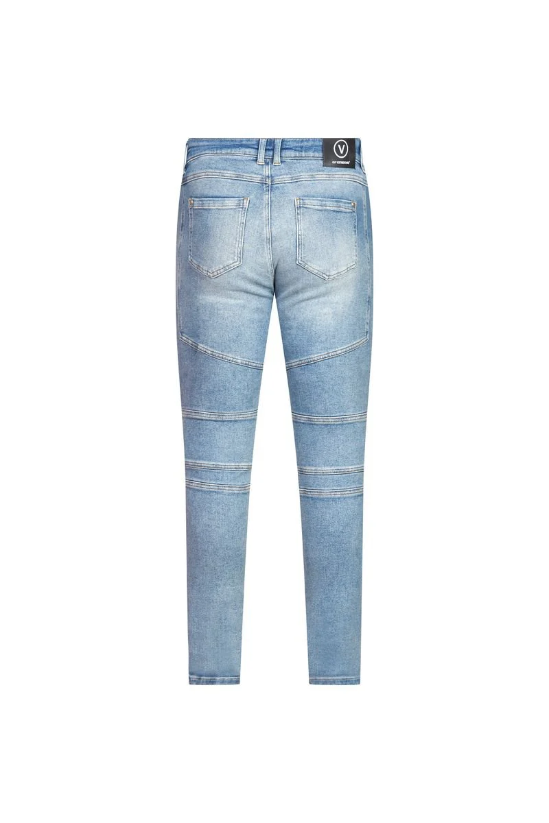 Ovy Bleu Moto Stretch Denim - Image 2