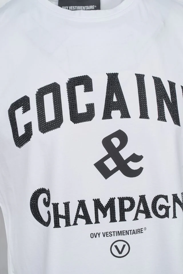 Ovy Vestimentaire "C&C" Crystal White Tee - Image 3