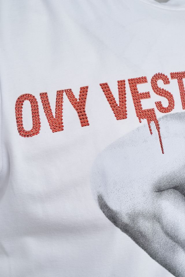 Ovy Vestimentaire Femme Fatale White Tee - Image 3
