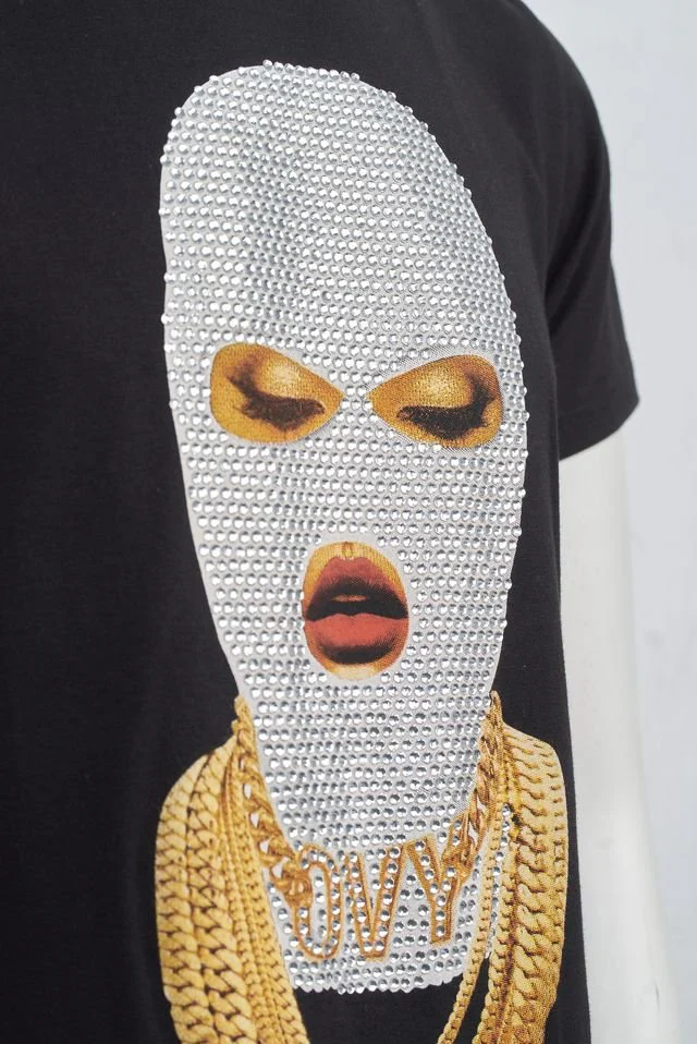 Ovy Vestimentaire Masked Queen Black Tee - Image 3