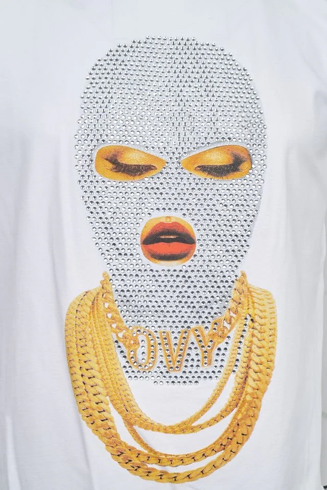 Ovy Vestimentaire Masked Queen White Tee - Image 3