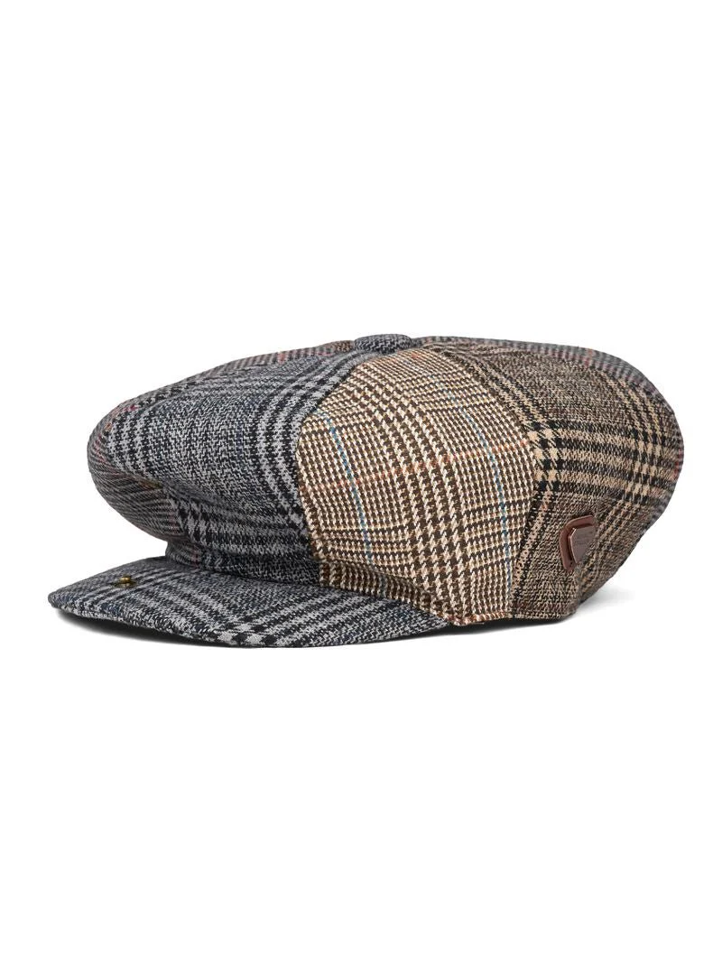 Paolo Patchwork Check Flat Cap - Image 2
