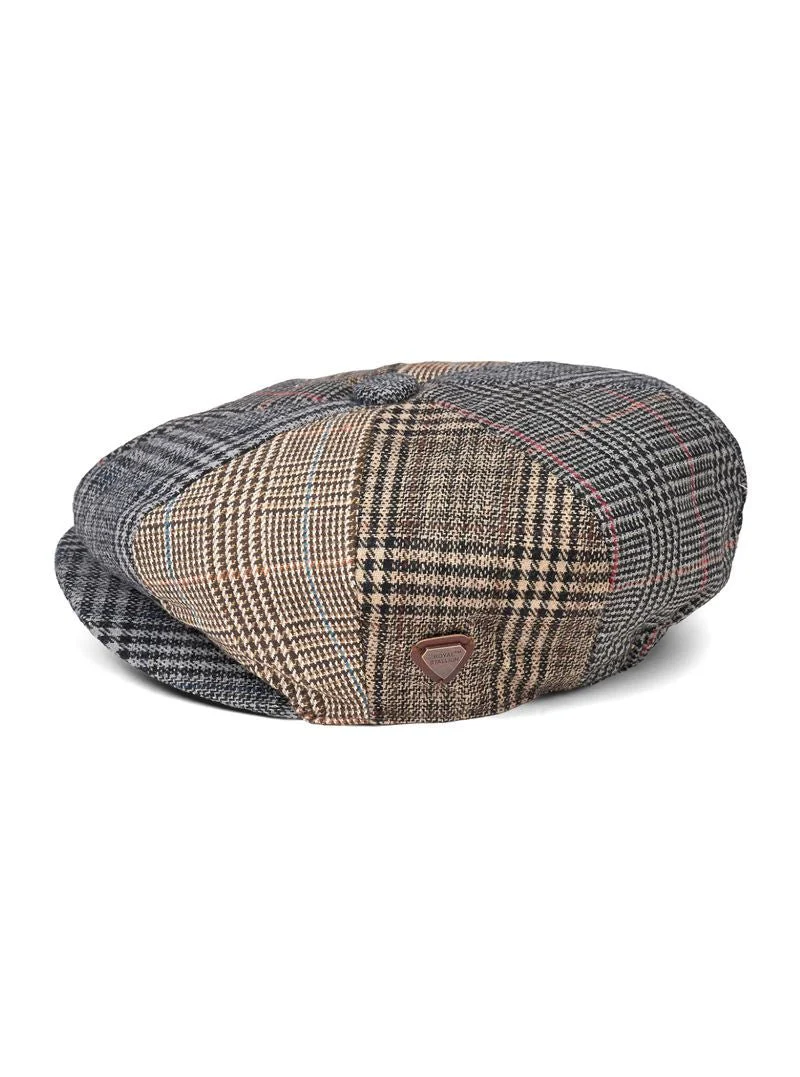 Paolo Patchwork Check Flat Cap - Image 3