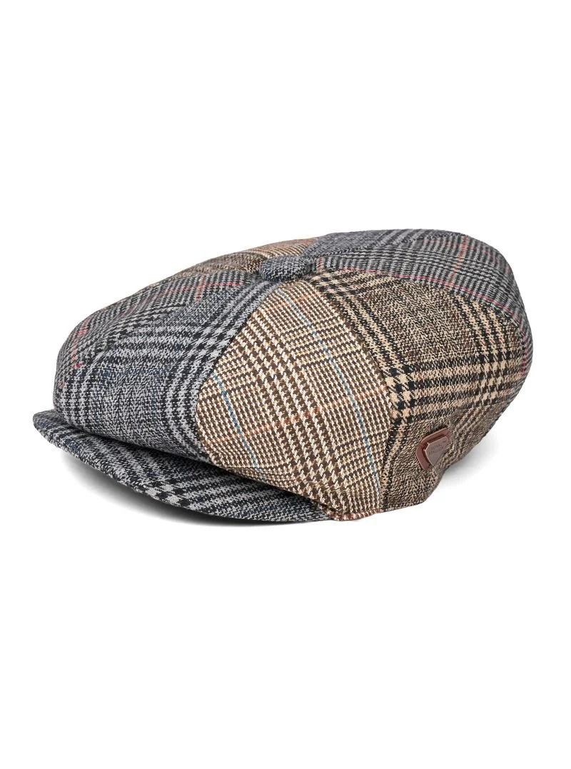 Paolo Patchwork Check Flat Cap - Image 4