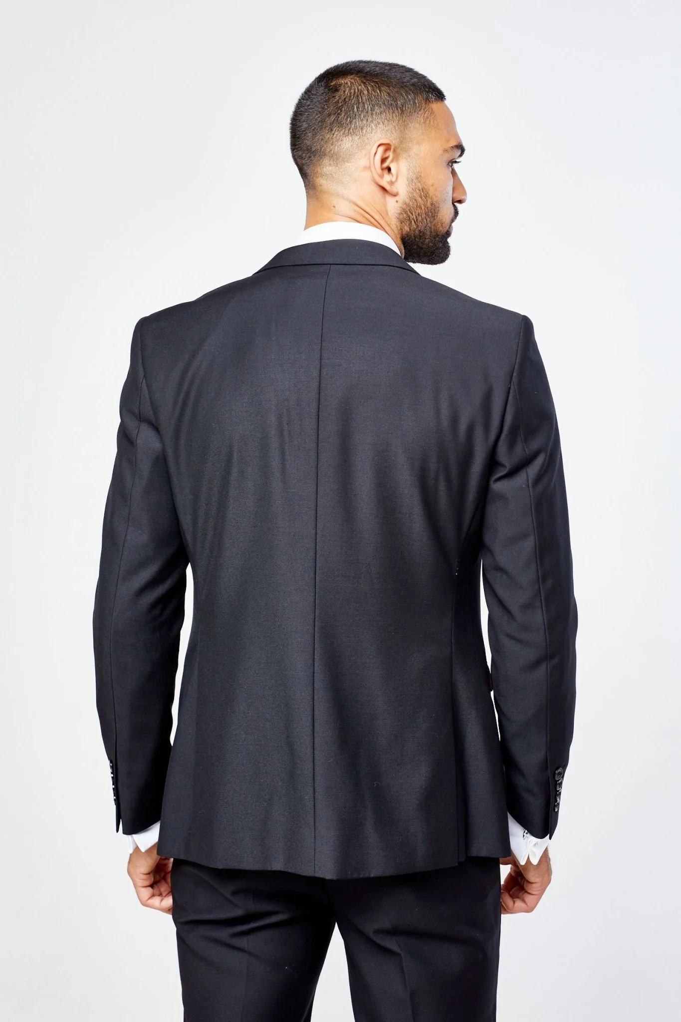 Parker Black Men's Three Piece Suit - Image 3