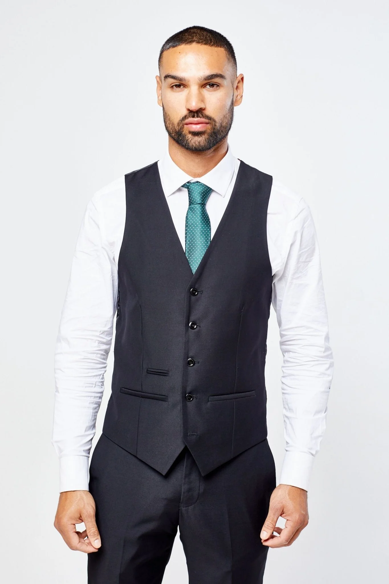 Parker Black Men's Three Piece Suit - Image 8