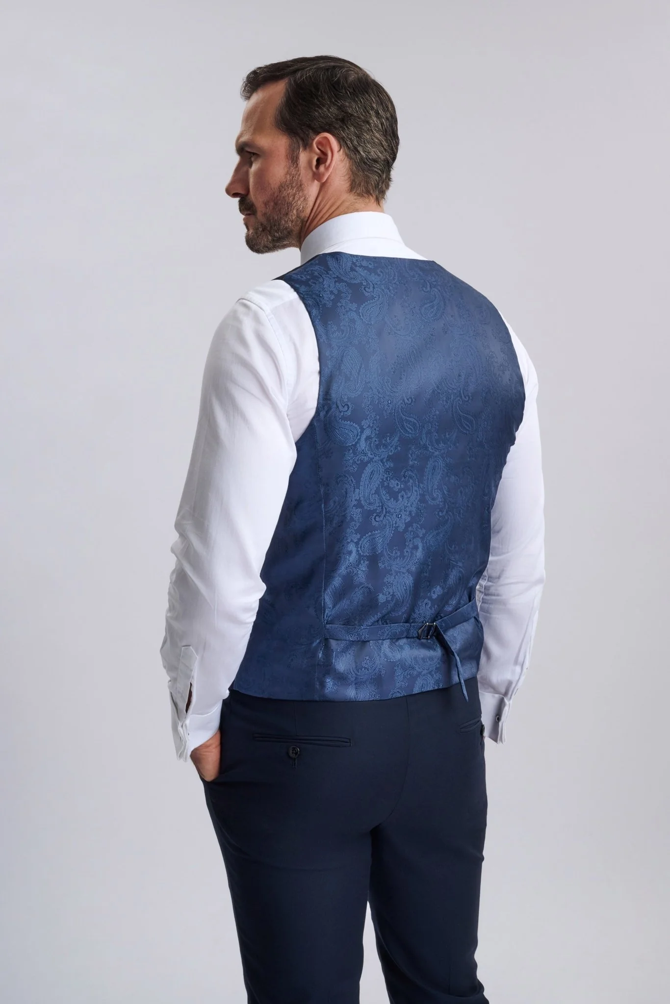 Parker Navy Three Piece Suit - Image 3