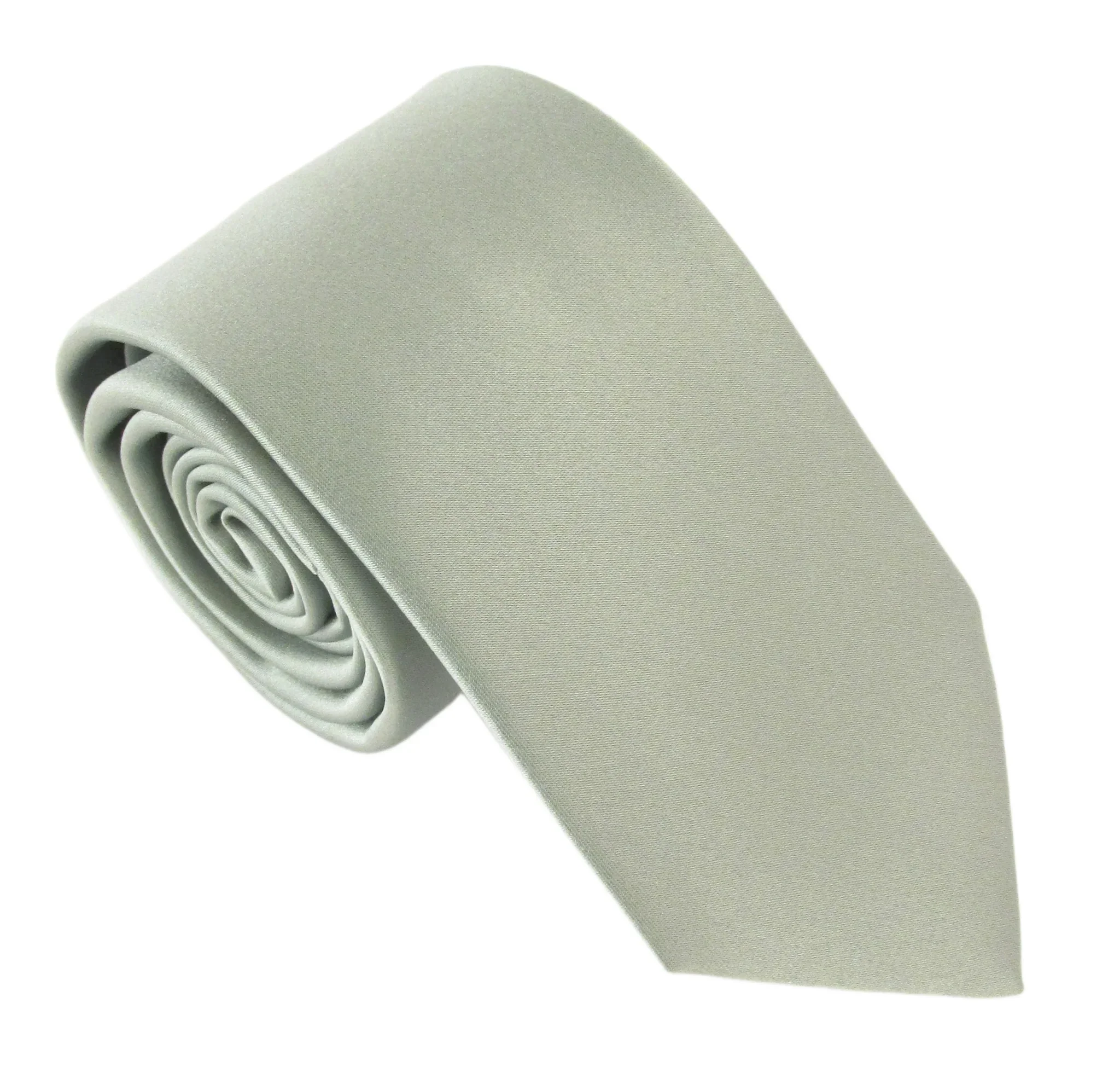 Olive Green Satin Wedding Tie