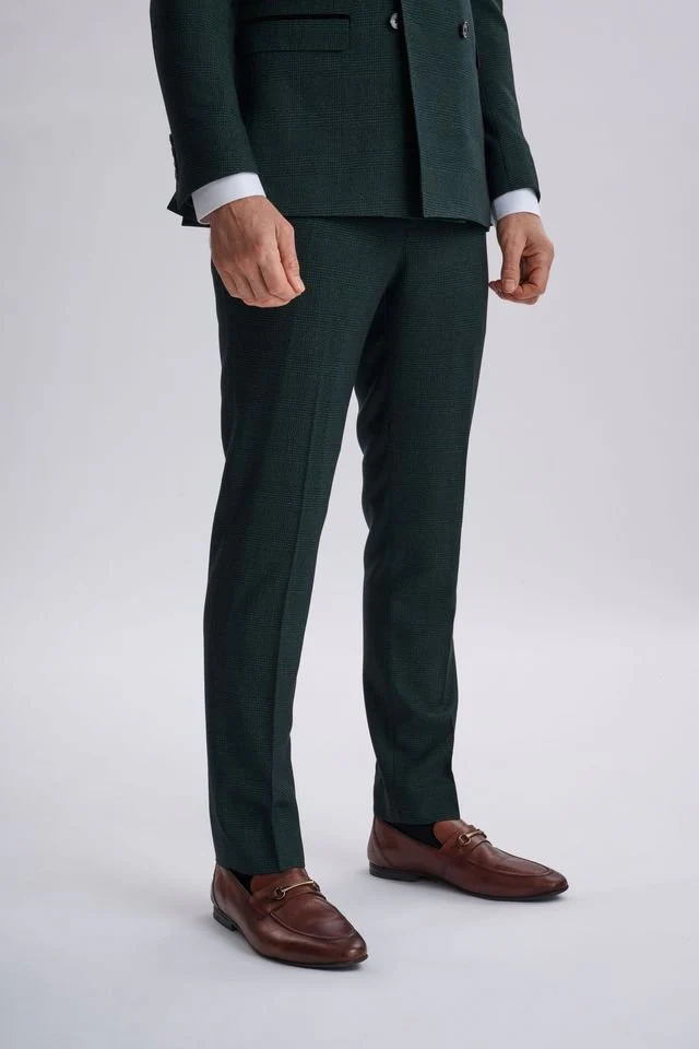 Regent Olive Double-Breasted Two Piece Suit - Image 6