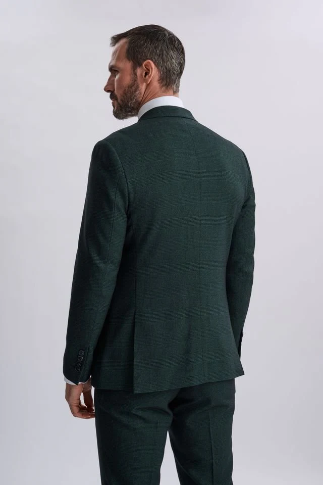 Regent Olive Double-Breasted Two Piece Suit - Image 7