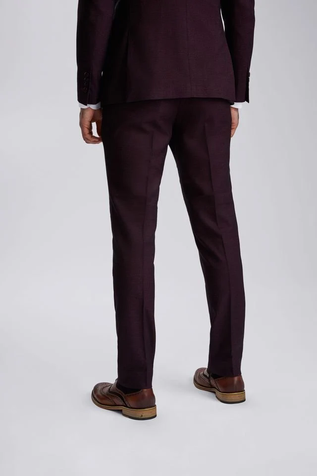 Regent Wine Double-Breasted Two Piece Suit - Image 5