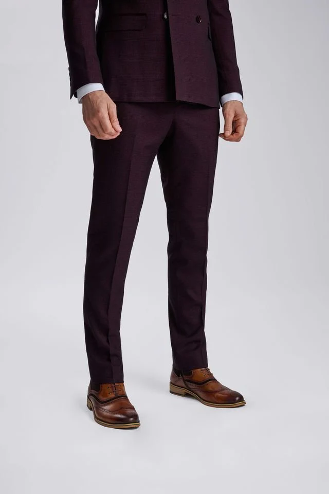 Regent Wine Double-Breasted Two Piece Suit - Image 6