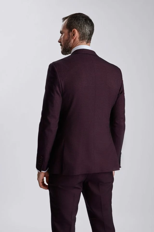Regent Wine Double-Breasted Two Piece Suit - Image 7
