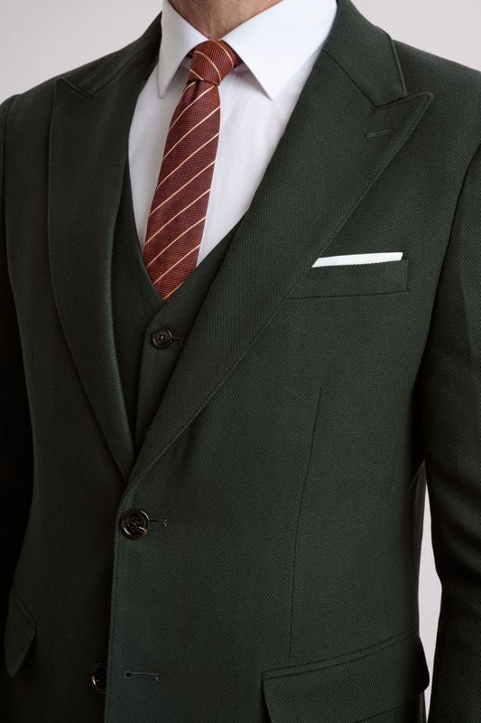 Rico Olive Three Piece Suit - Image 4