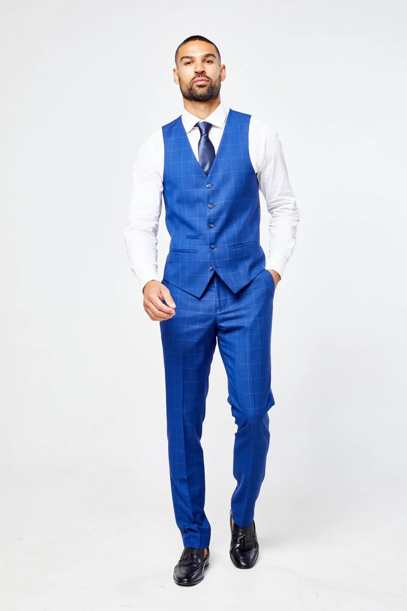 Rover Blue Men's Three Piece Suit - Image 7