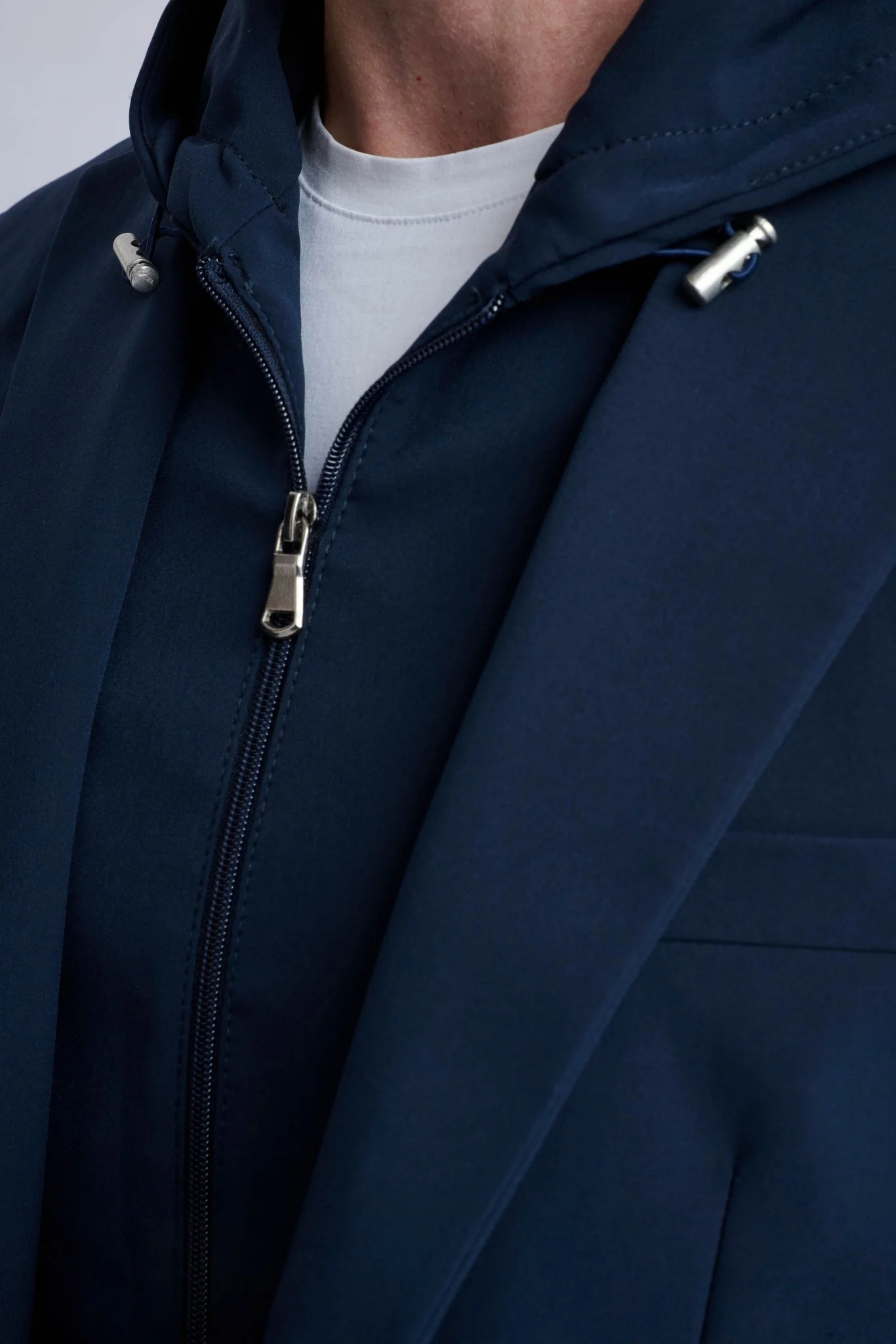 Rulli Navy 360 Stretch Technical Suit with Detachable Hood - Image 6