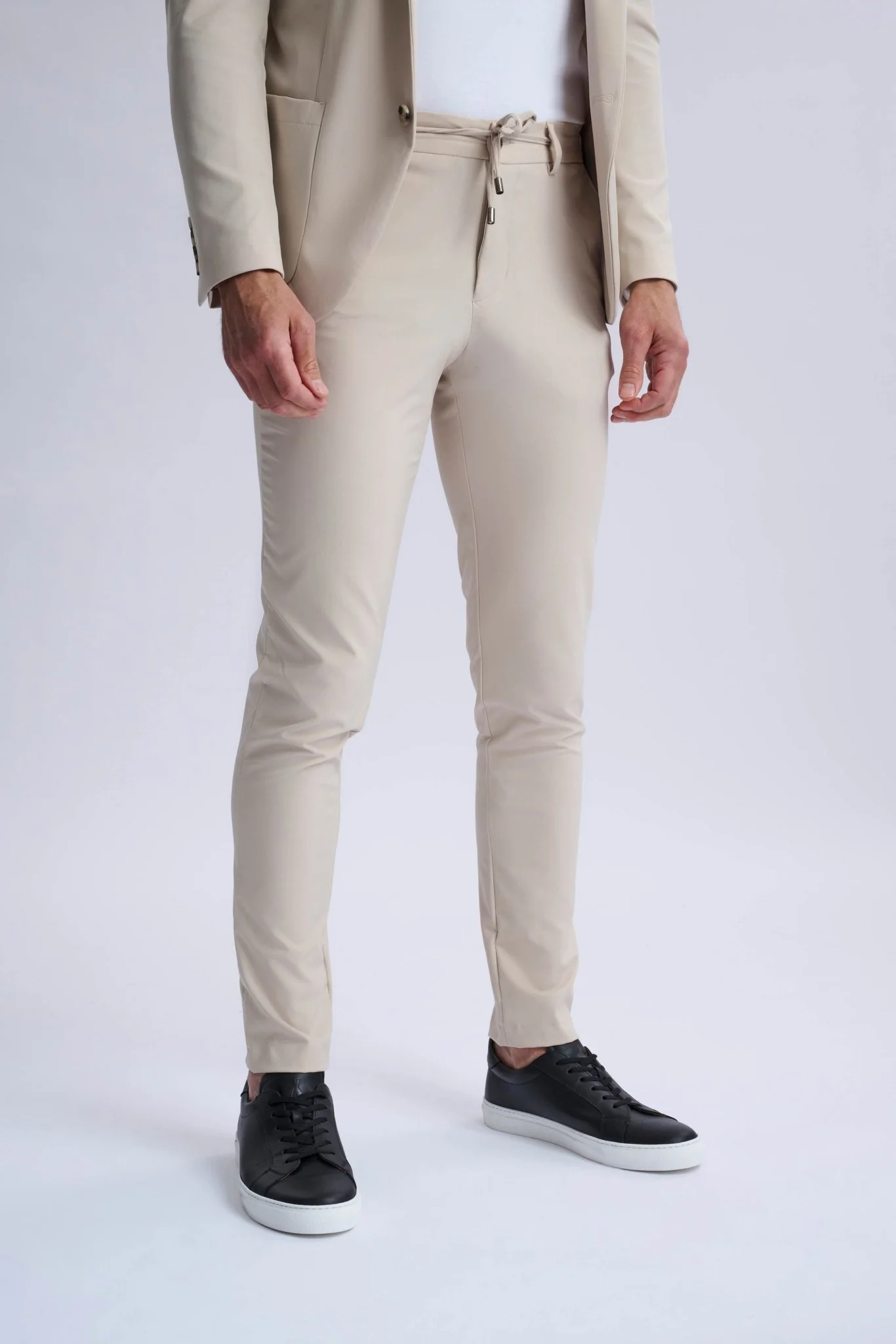 Rulli Beige 360 Stretch Technical Suit with Detachable Hood - Image 9