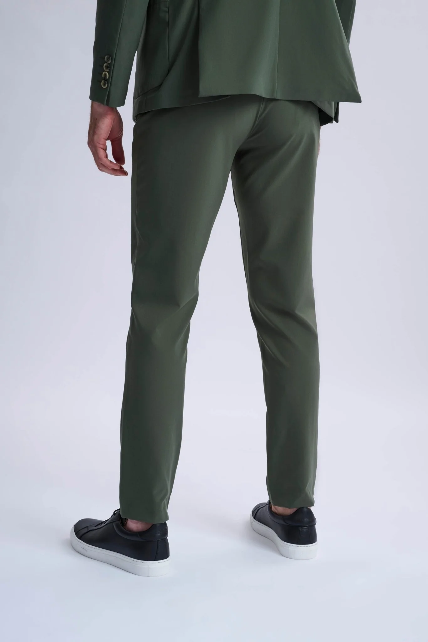 Rulli Khaki 360 Stretch Technical Suit with Detachable Hood - Image 10
