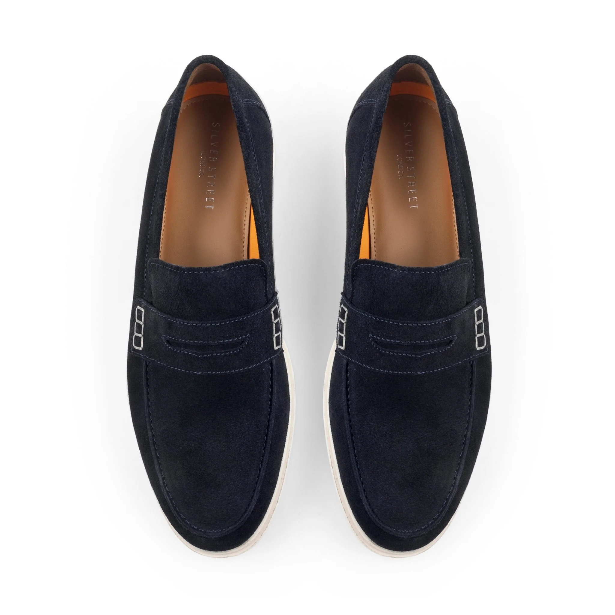 San Nicola Navy Penny Loafer - Image 6
