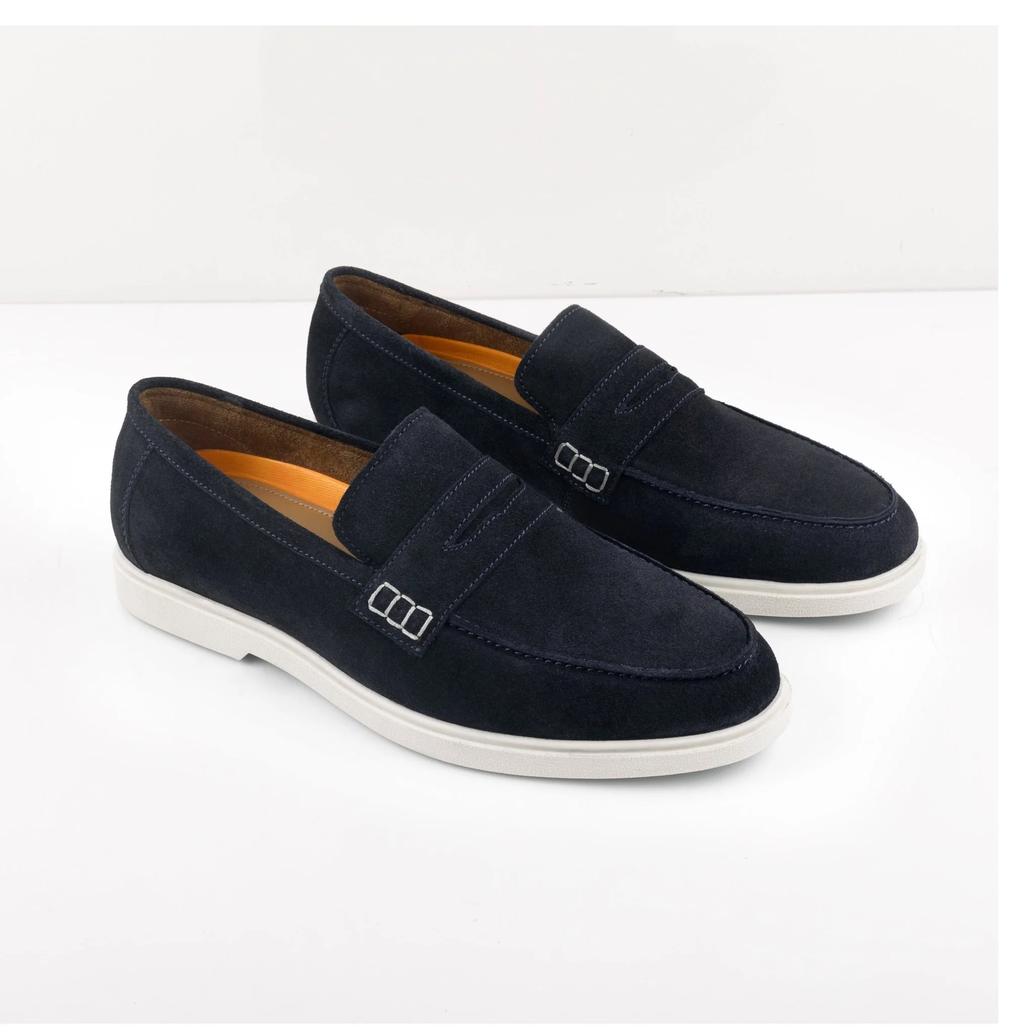 San Nicola Navy Penny Loafer - Image 7