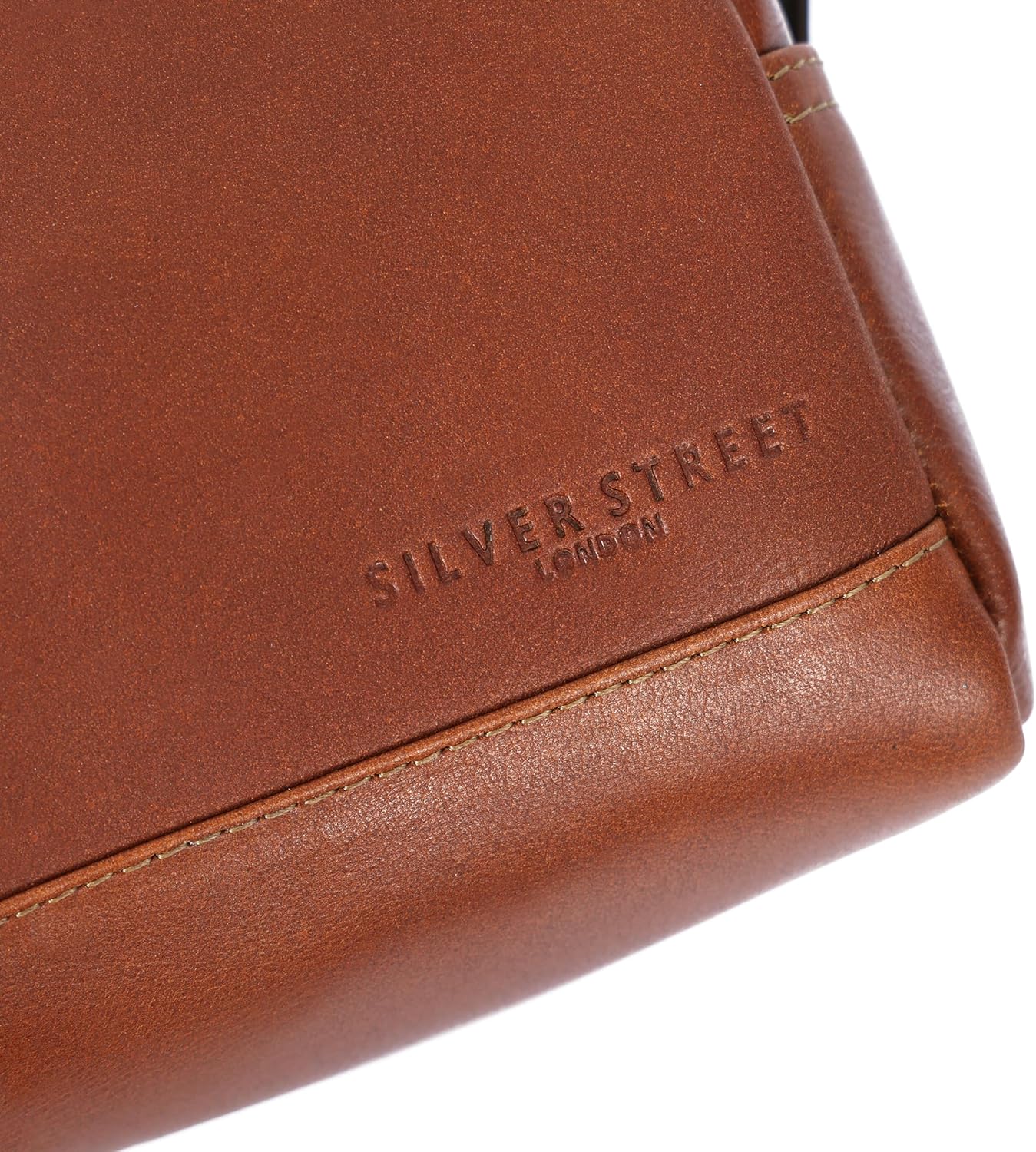 Santiago Leather Washbag - Tan - Image 8