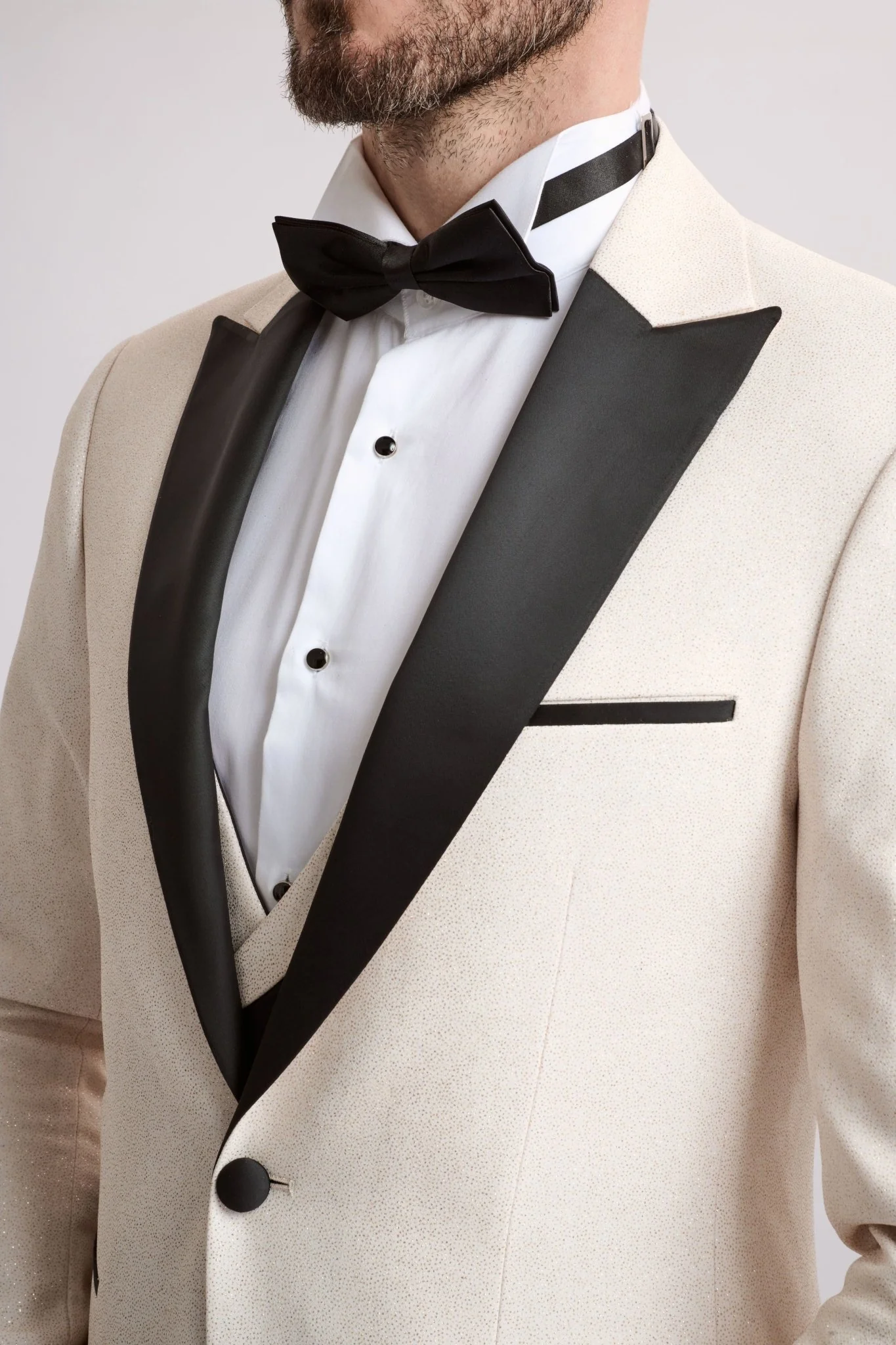 Santoro Milan's Sparkle Three Piece Cream Tux - Image 5