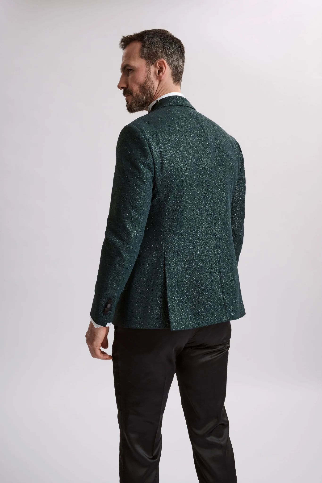 Santoro Milan's Sparkle Three Piece Emerald Tux - Image 4