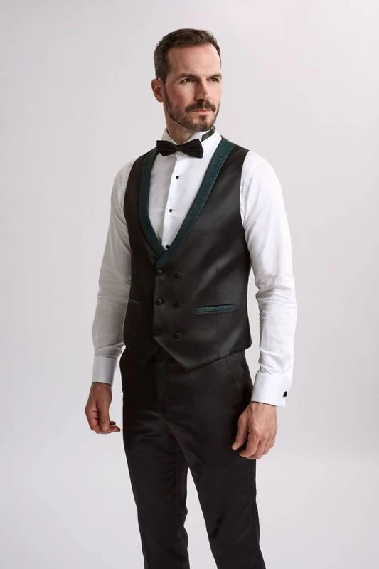 Santoro Milan's Sparkle Three Piece Emerald Tux - Image 7