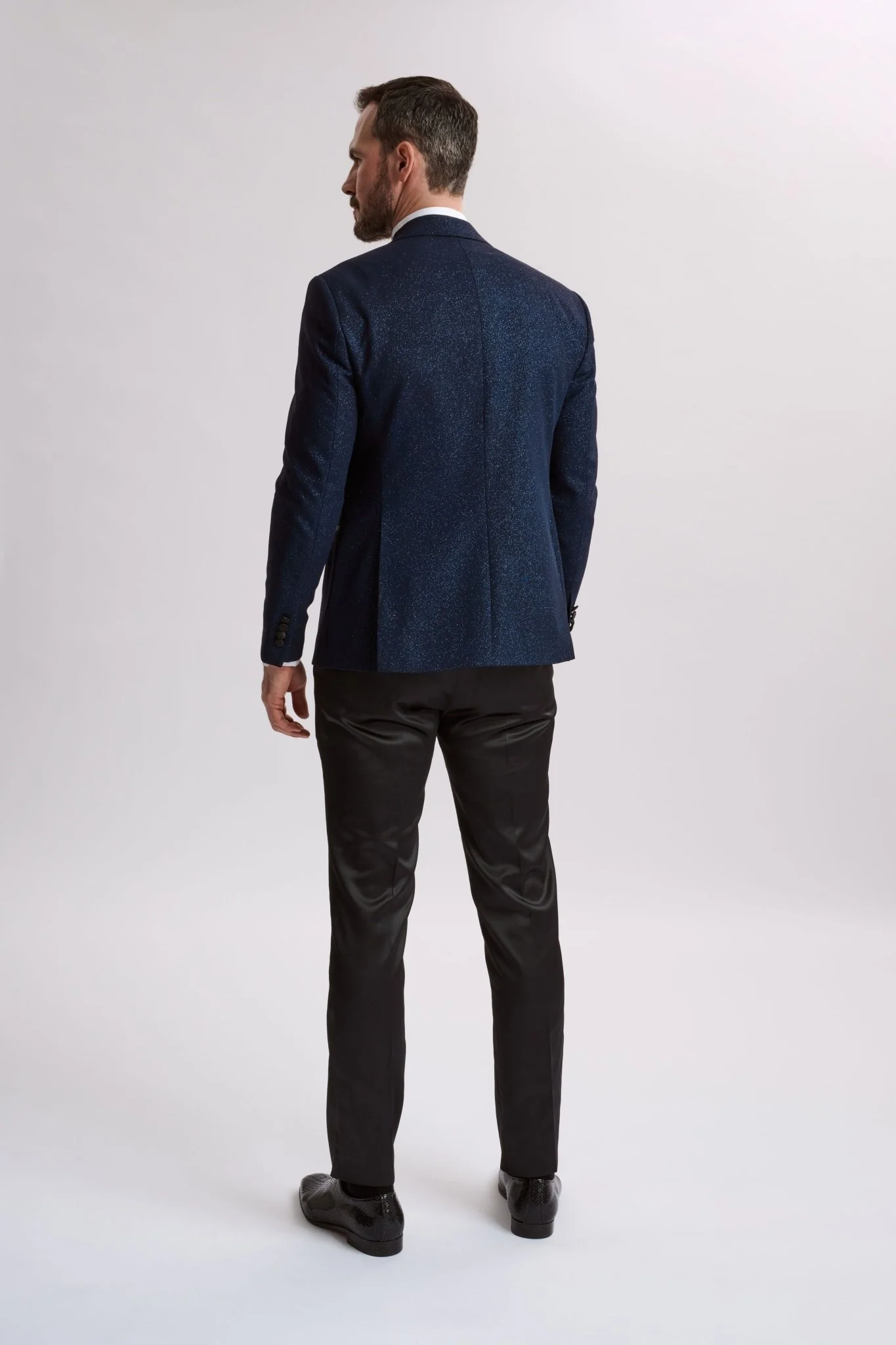 Santoro Milan's Sparkle Three Piece Navy Tux - Image 2
