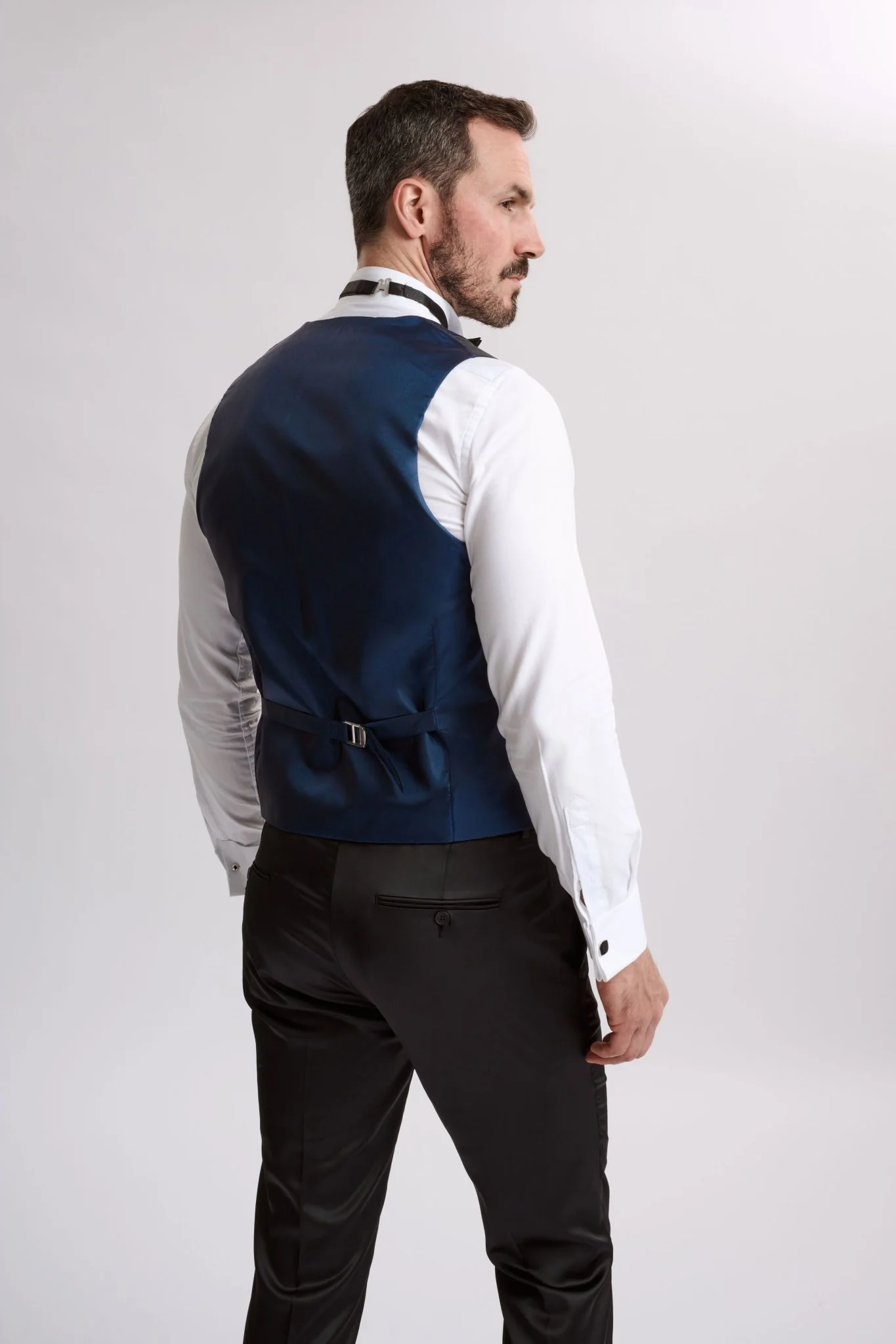 Santoro Milan's Sparkle Three Piece Navy Tux - Image 8