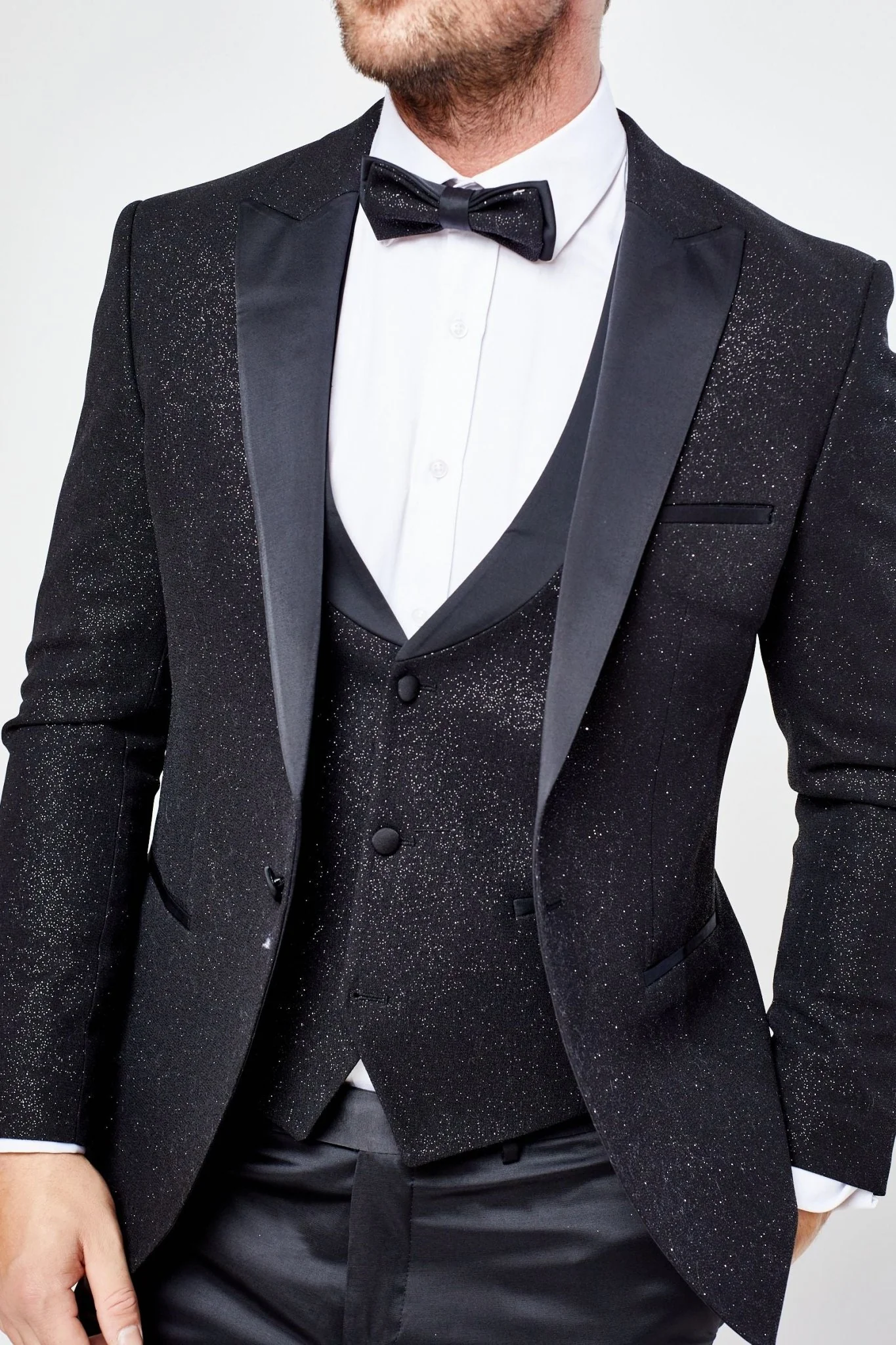 Santoro Milan's Three Piece Sparkle Tux - Image 5