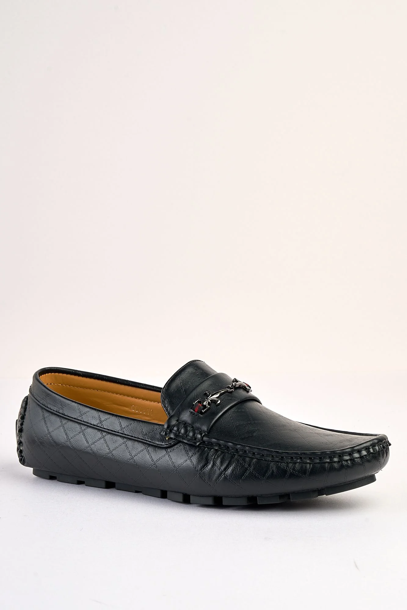Sartori Black Diamond-Stitch Loafer
