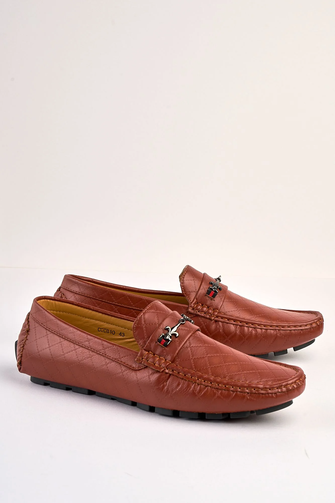 Sartori Camel Diamond-Stitch Loafer - Image 4