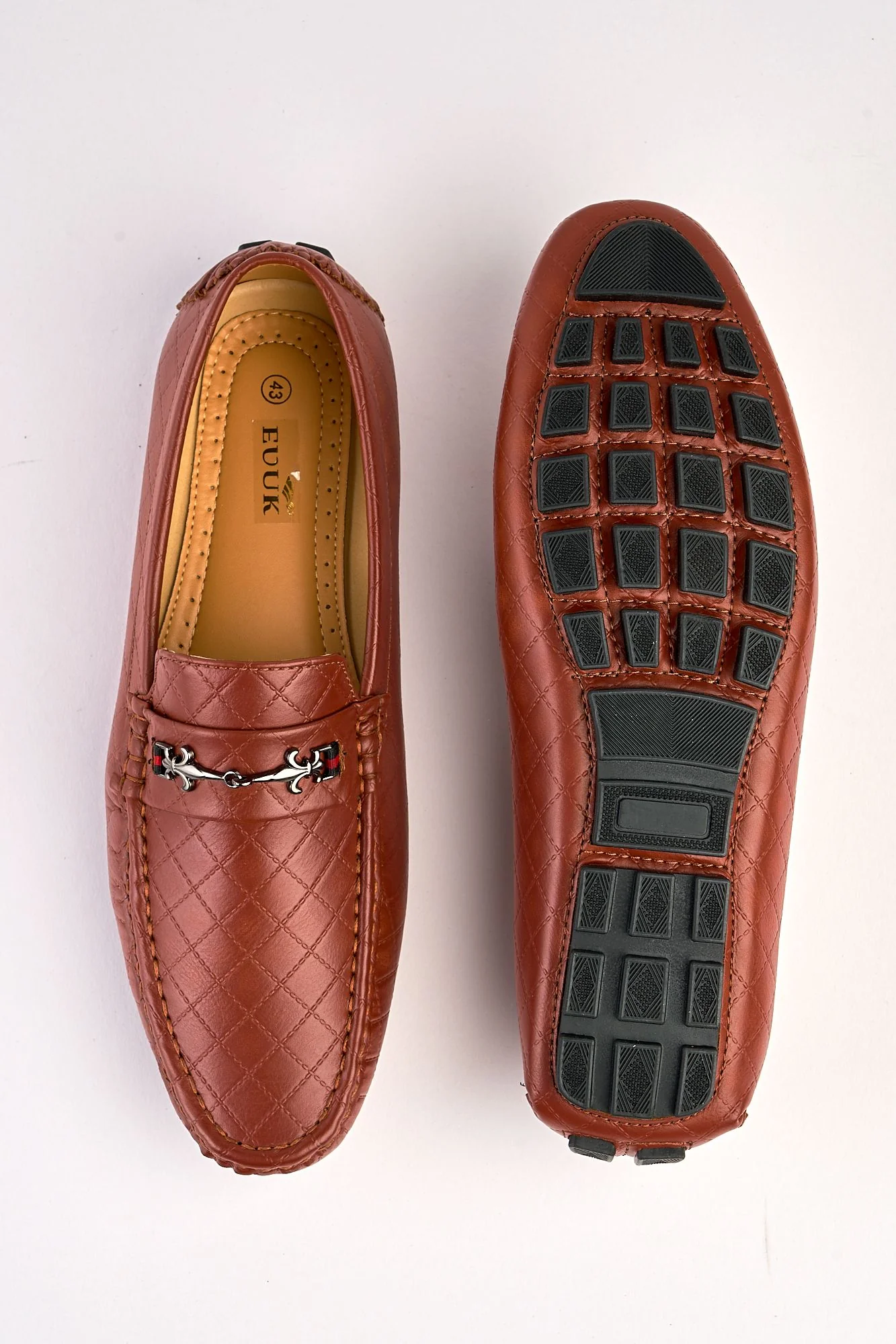 Sartori Camel Diamond-Stitch Loafer - Image 5