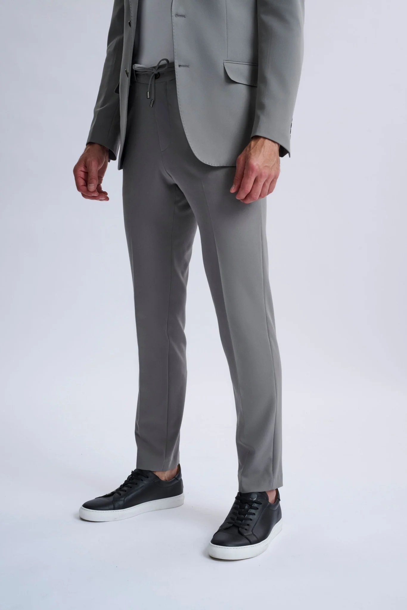 Ettore Smart Casual Suit Grey - Image 5