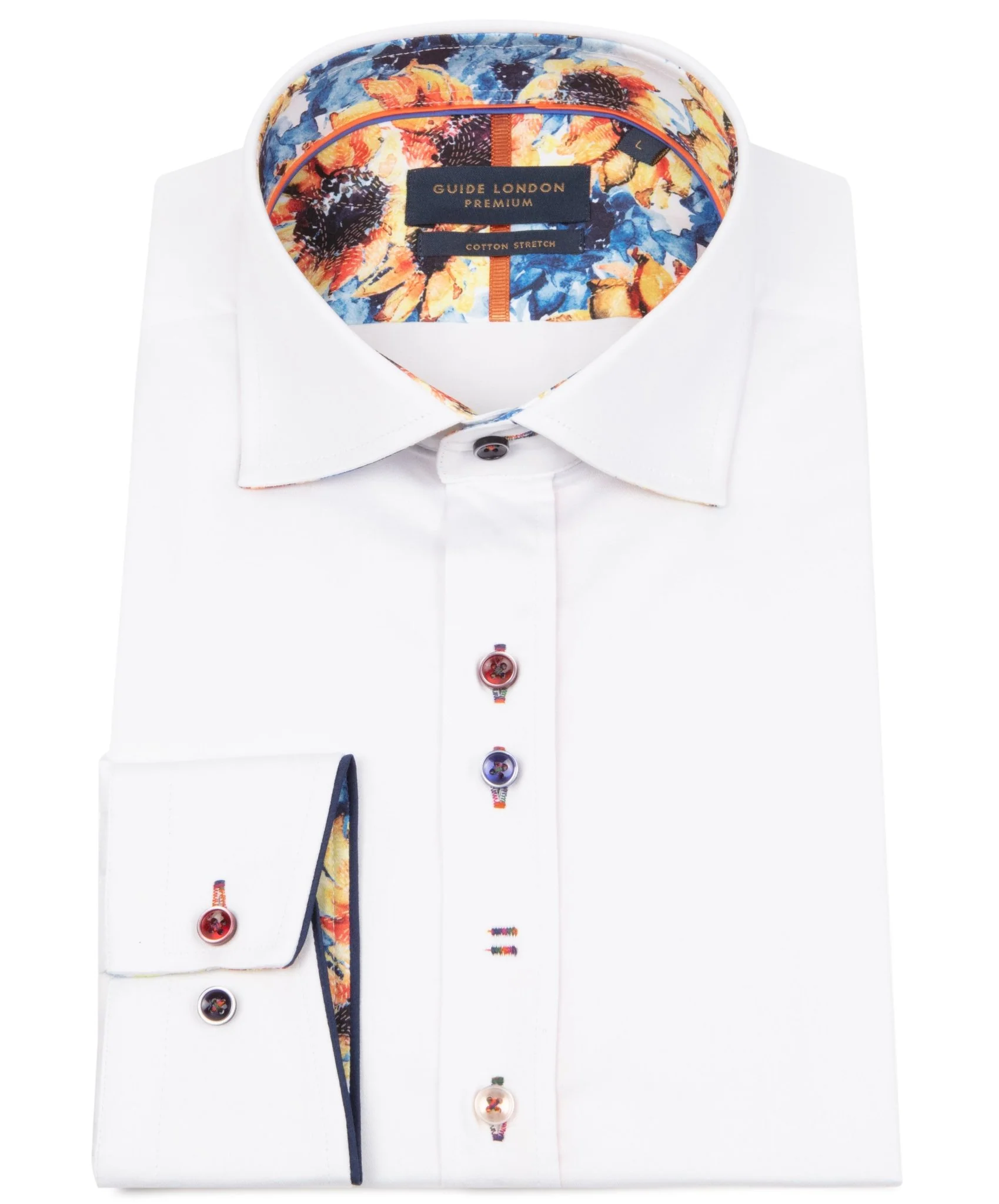 White Long Sleeve Plain But Not Plain Shirt