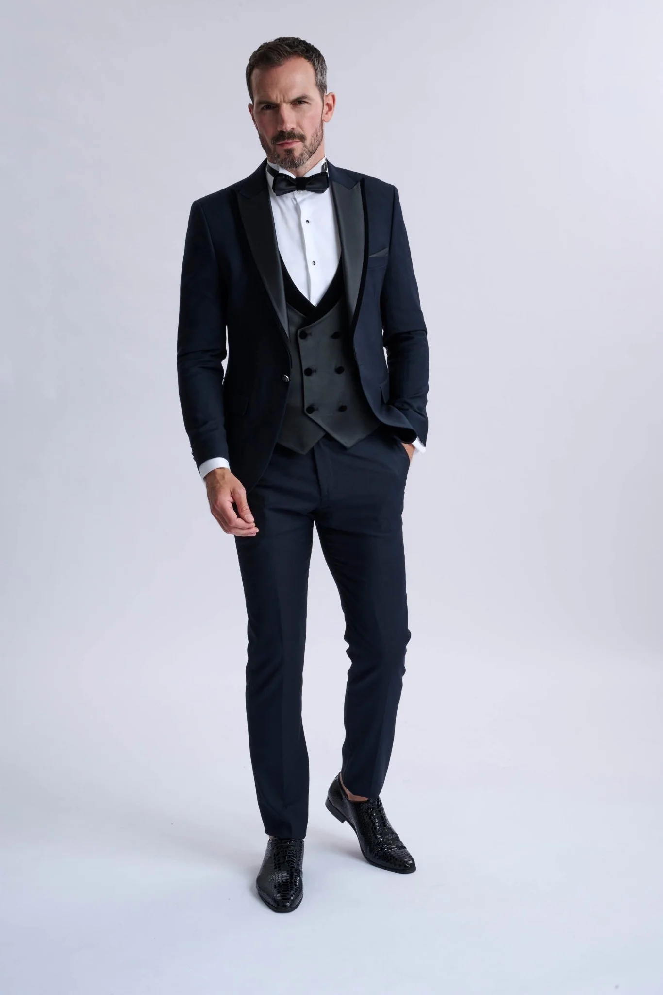 Poletto 3 Piece Navy Tuxedo