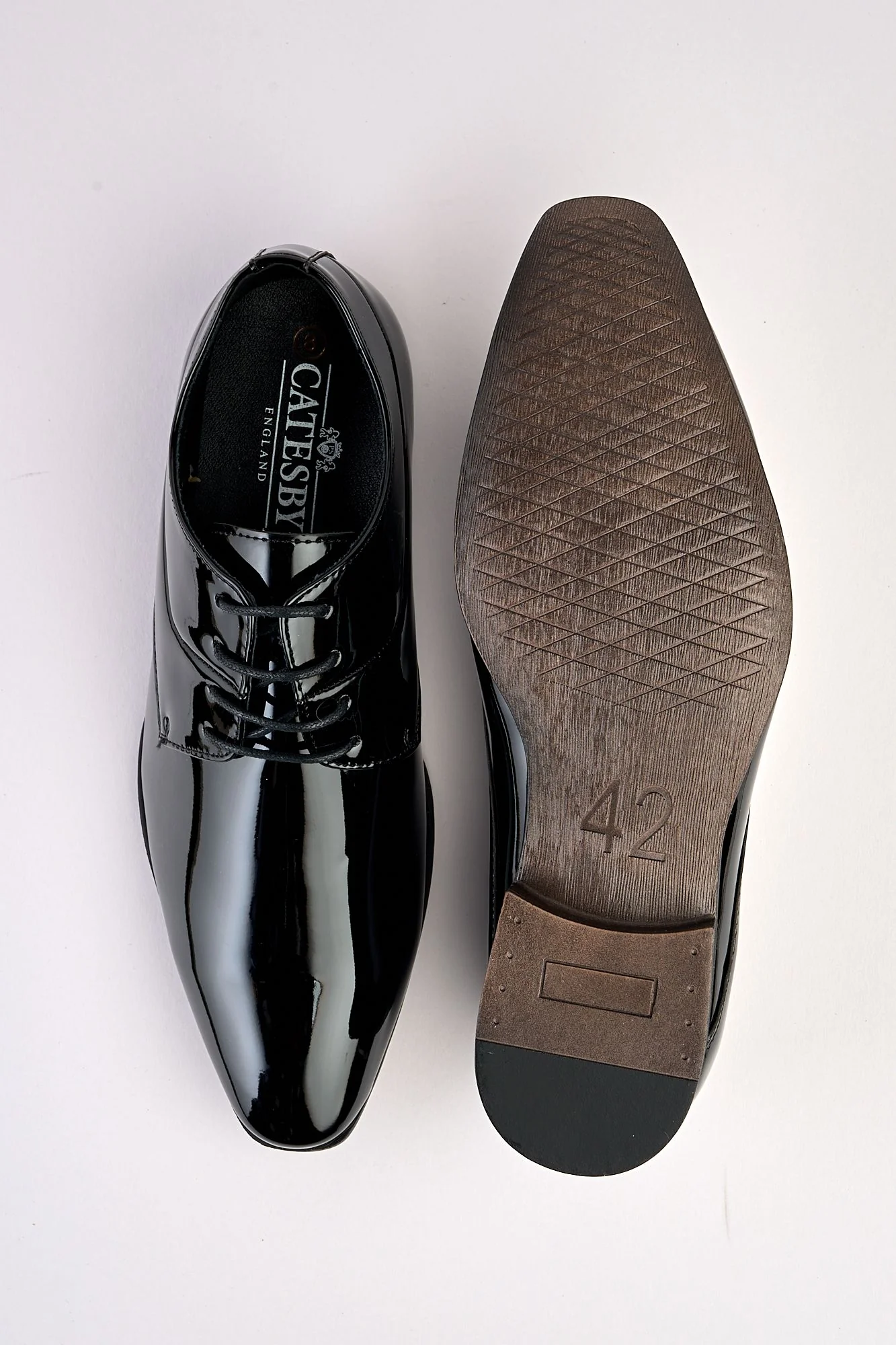 Velloro Black Patent Shoe - Image 3