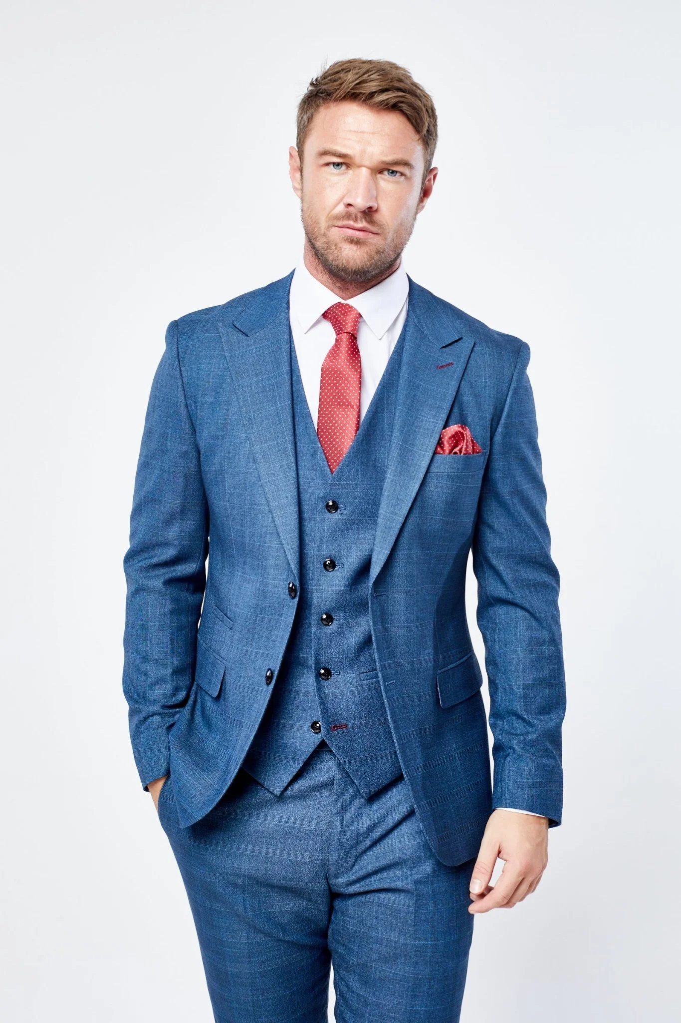 Viceroy Navy Three Piece Suit - Image 4