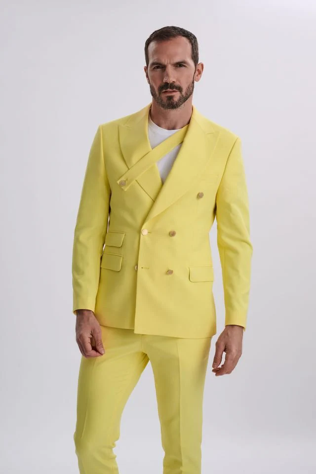 Vittore 2-Piece Yellow Suit - Image 2