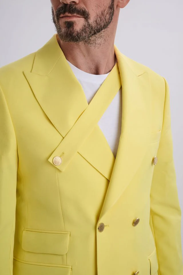 Vittore 2-Piece Yellow Suit - Image 3