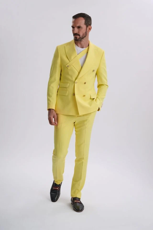 Vittore 2-Piece Yellow Suit - Image 4
