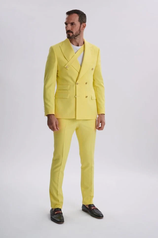 Vittore 2-Piece Yellow Suit - Image 5
