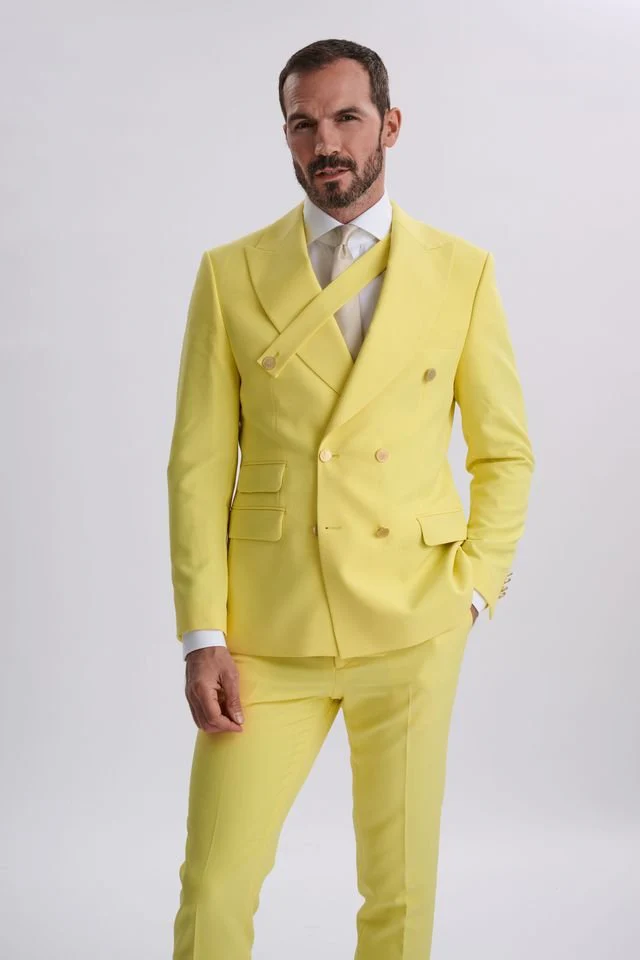 Vittore 2-Piece Yellow Suit - Image 7