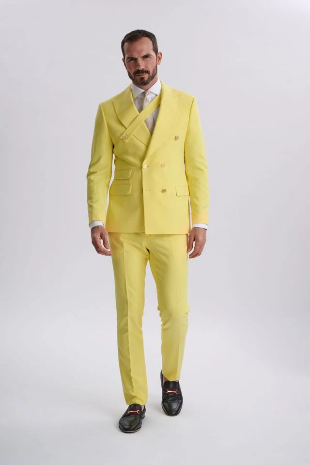 Vittore 2-Piece Yellow Suit - Image 8