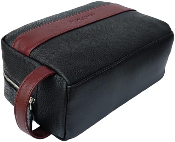 Walter Leather Washbag  - Oxblood - Image 3