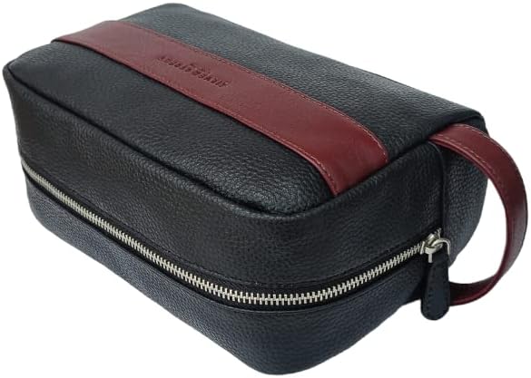 Walter Leather Washbag  - Oxblood - Image 4