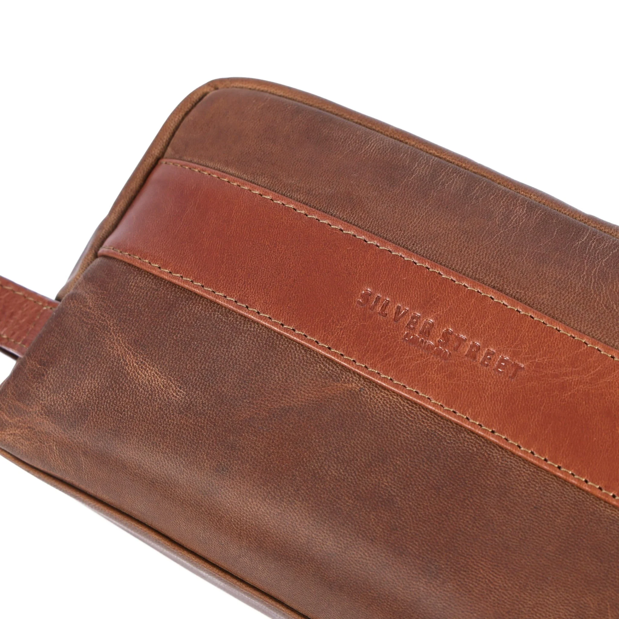 Walter Leather Washbag  - Tan - Image 3
