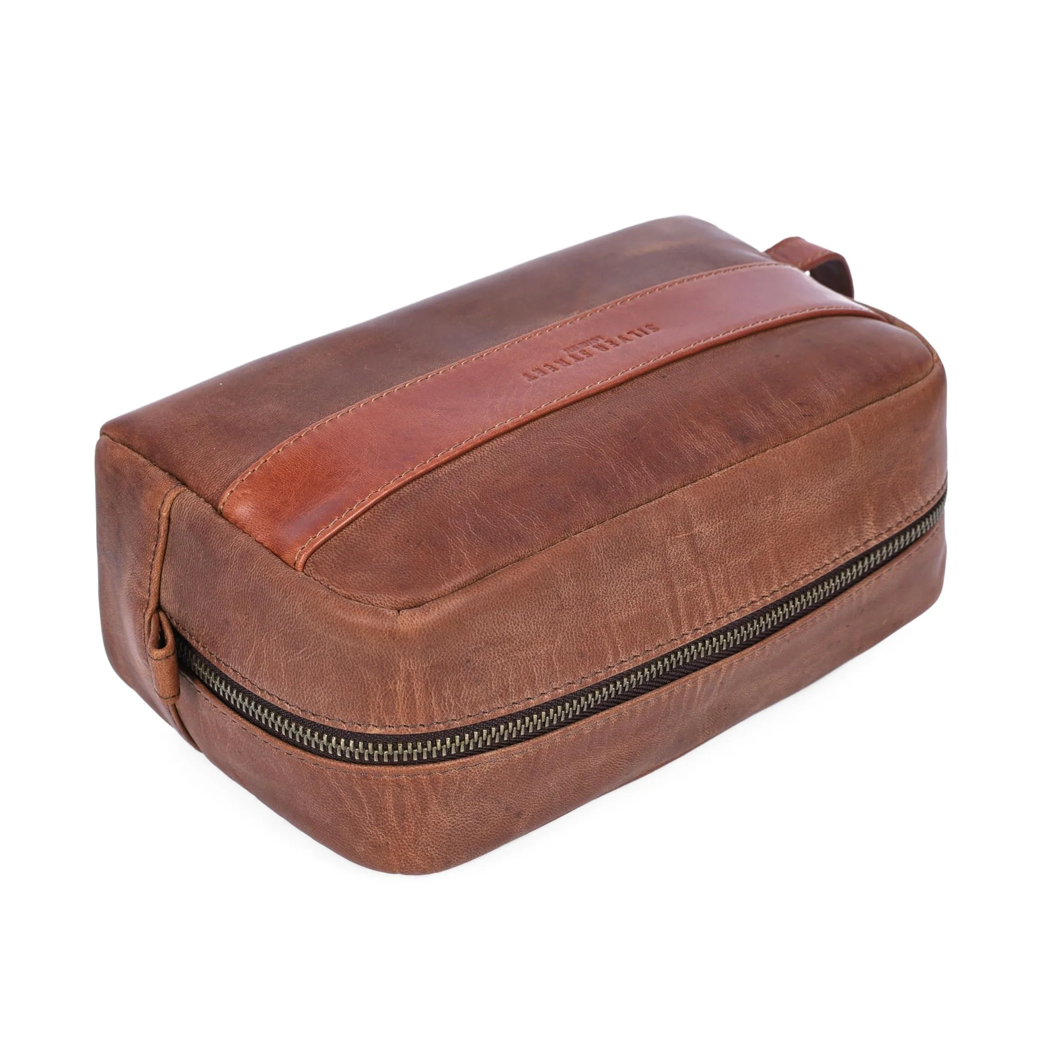 Walter Leather Washbag  - Tan - Image 4