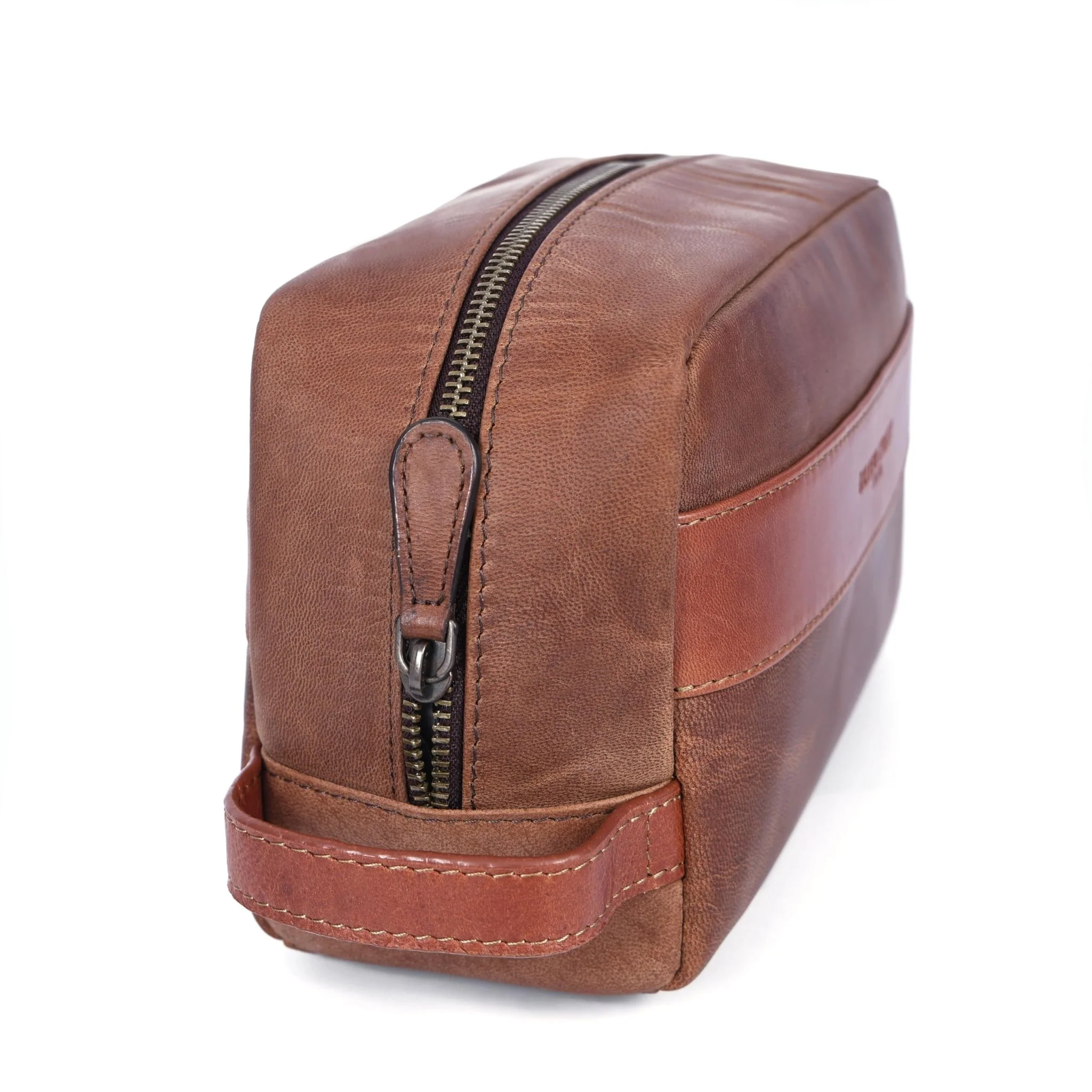 Walter Leather Washbag  - Tan - Image 6